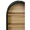 thumbnail image 2 of HIUU Black Arched Bookshelf,Modern Small Bookcase,Mid-Century Modern Curved Book Shelf,Arched Display Cabinet with Open Shelf for Bedroom, Living Room, 2 of 8
