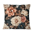 thumbnail image 2 of Designart "Melodies of Pink in Vintage Garden" Floral Printed Throw Pillow, 2 of 5