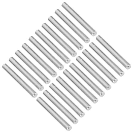 WHAMVOX  30 Pcs Cabinet Shelf Supports Bunk Bed Replacement Hardware Pin Dowel Silver