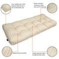 thumbnail image 3 of Patio Bench Cushion, Soft Beige, Stripe, 48”W, 3 of 8
