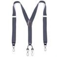 thumbnail image 2 of Mens Y Shape Suspenders Fashion Adjustable Elastic Braces Wedding Dress Suspenders with 4 Loops, 2 of 6