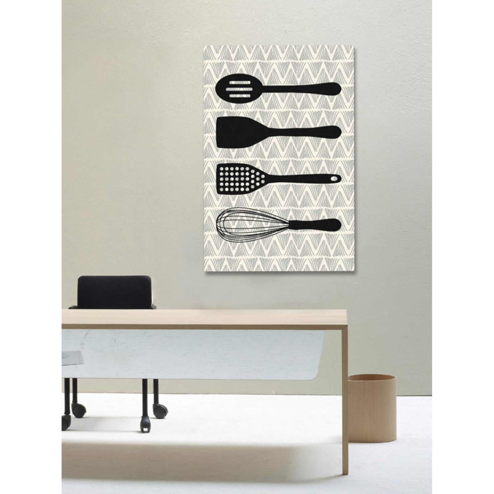Marmont Hill Utensils Painting Print on Wrapped Canvas