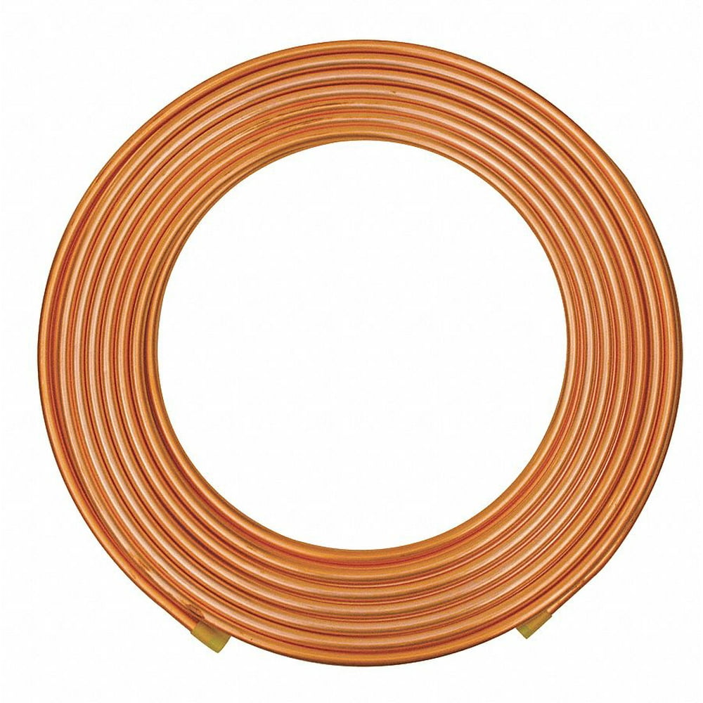 100 ft. Soft Coil Copper Tubing, 3/8" Outside Dia., 0.250" Inside Dia