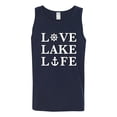 thumbnail image 2 of Wild Bobby, Anchor Wheels Love Lake Life, Men Graphic Tank Top, Navy, Medium, 2 of 4