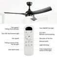 thumbnail image 6 of Sofucor 52 Inch Ceiling Fans with Lights Remote Control, Low Profile White Ceiling Fan with Light 6-Speed 3 CCT Dimmable 3-Timer 3 Blade, 6 of 10