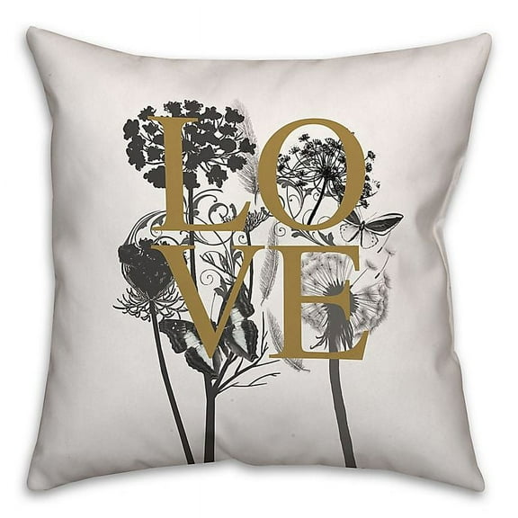 Creative Products Love Nature Spun Polyester Throw Pillow - 16x16