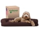 thumbnail image 1 of Furhaven Cama refrescante de gel para perros grandes y medianos con refuerzos extraíbles y funda lavable, para perros de hasta 55 libras - Sofá acolchado - Café, grande, 1 of 5