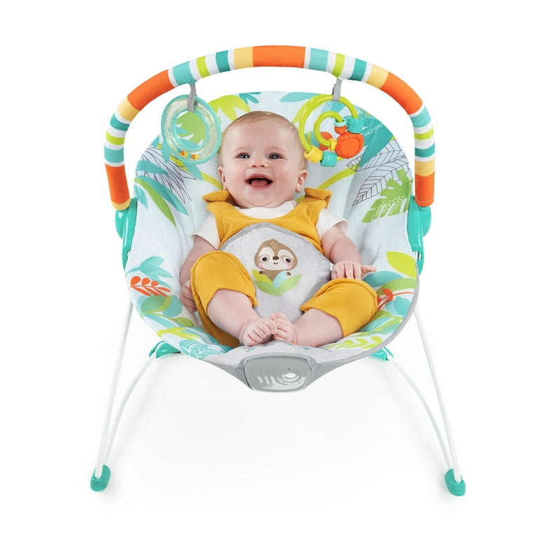 Bright Starts Rainforest Vibes Baby Bouncer with Vibrating Seat and Toy Bar - Walmart.com Bright Starts Rainforest Vibes Baby Bouncer with Vibrating Seat and Toy Bar - Walmart.com