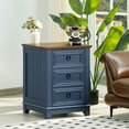 thumbnail image 4 of Joaxswe Farmhouse Nightstand & Lift Top Coffee Tables with Hidden Compartment, Rectangular Coffee Table Set for Living Room, Blue, 4 of 9