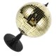 thumbnail image 2 of Bola de discoteca giratoria dorada con espejo reflectante para decoración del hogar, oficina, escritorio, eventos, fiestas, con efecto de destello., 2 of 5