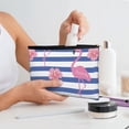 thumbnail image 7 of Hirioo Flamingo for Paper Reusable Cosmetic Bag Zipper Encouragement Travel Pouch Toiletry Bag for Women Girls, 7 of 7