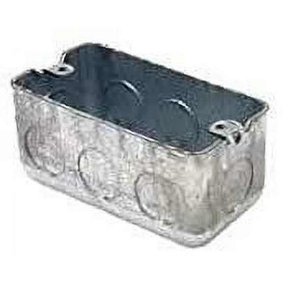 RACO 8663 Electrical Box - Steel, 4 in. Square, Welded - 1 Piece
