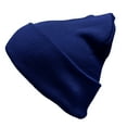 thumbnail image 5 of Rugby Solid Plain Long Beanie & Scarf Knit Sports Winter Set for Men & Women - Stay Warm & Stylish (Royal), 5 of 8