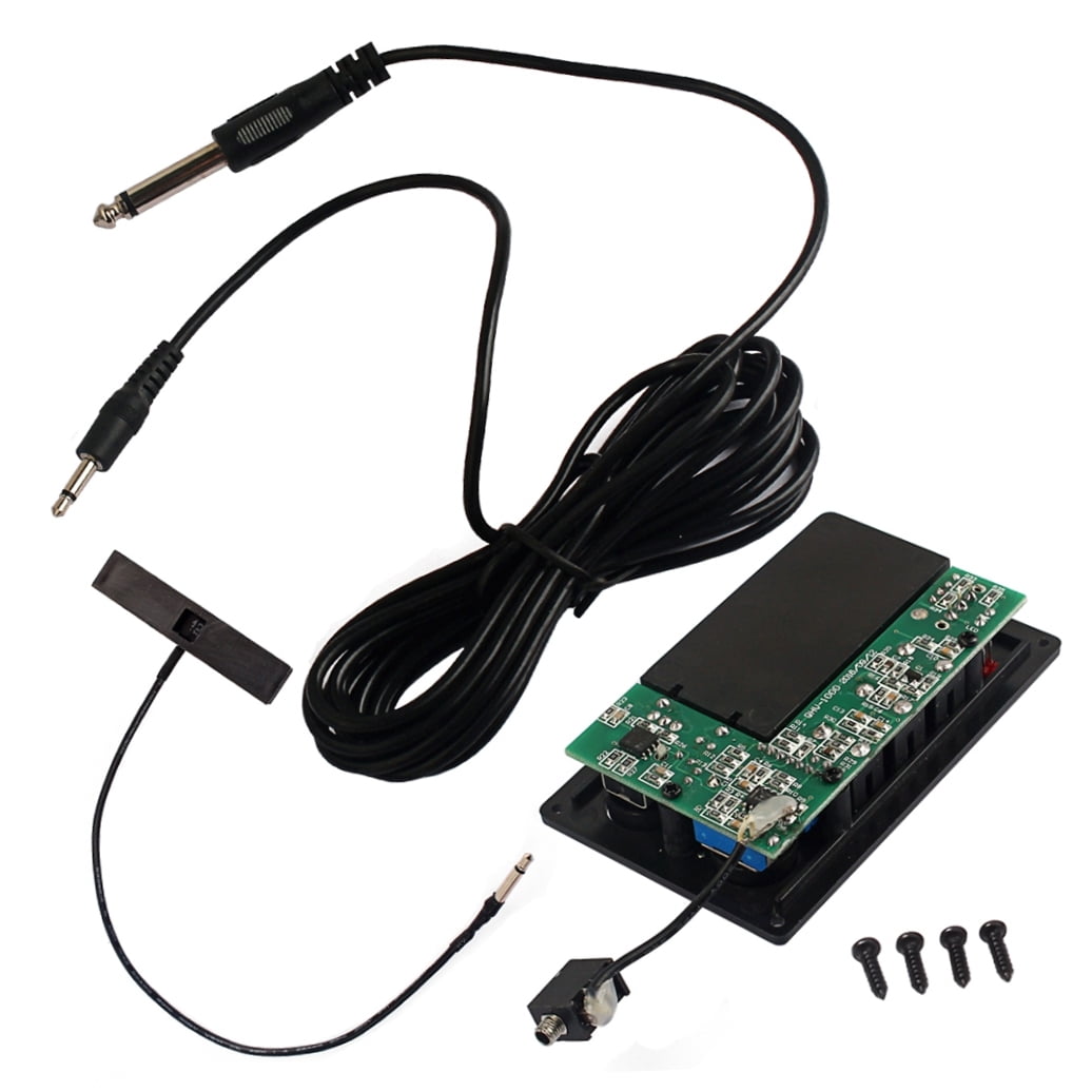 OUNONA 1Set Piezo Violin Pickup Eq Preamp Black Silent Sound Field Adjust Accessory