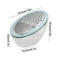 thumbnail image 5 of Vegetable Shredder under $5! kkbbma Stainless Steel Vegetable Grater, Multi-Function Julienne Peeler with Container, Kitchen Slicer Shredder for Salad Cooking, 5 of 9