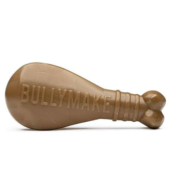 BULLYMAKE Jouet à Mâcher Marron pour Chiens, Jouets pour Chiens en Nylon Durable pour Mâcheurs Agressifs, Stimulant Dentaire, Mâcher Dur, Ennui, Fournitures pour Animaux, Fabriqué aux États-Unis