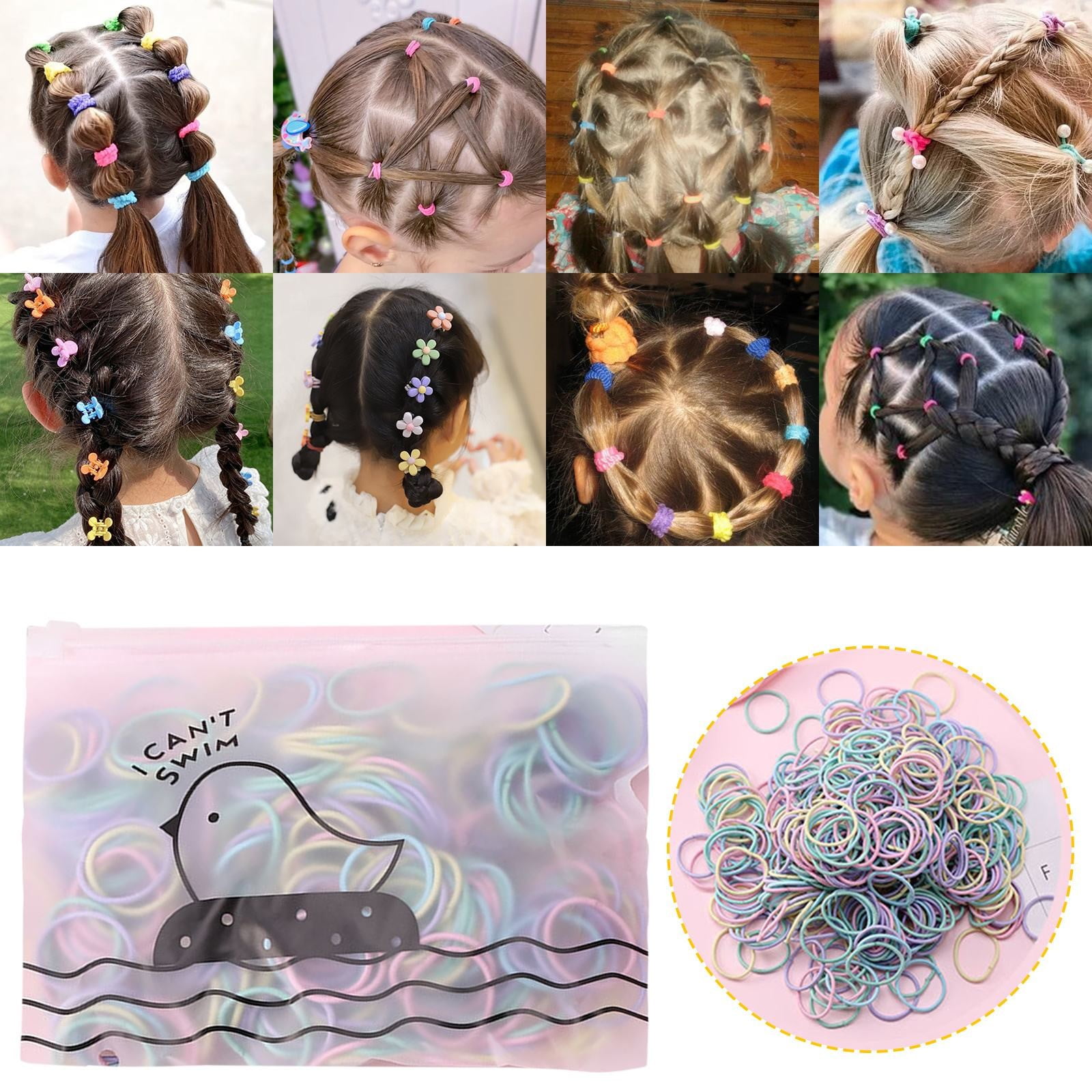 The Hair Tie Hair Ponytail Holder Scarf Scrunchies for Women Hair Loops Elastic Big Hair Ties Elastic Bands Hair Holder Organizer for Women Scrunchies with Scarf Tails Elastic Hair Ties Ribbon Hair