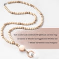 thumbnail image 7 of Januofit Lanyards for Id Badges for Women, Cute Teacher Lanyard with ID Holder and Retractable Badge Reel for Keys, Wooden Beaded Keychain Lanyard, 7 of 7