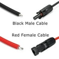 thumbnail image 4 of Pack of 2 Solar Panel Waterproof Extension Cable MC4 Connector 30A Extender Cord Double Layer Insulative Copper Wire Accessories 5M, 4 of 9