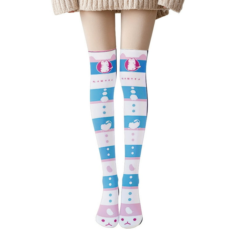 GENEMA Japanese Anime Lolita Thigh High Stockings Women Girls