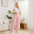 thumbnail image 5 of HEARTNICE Womens Pajama Pants, Soft Lounge Sleep Pants with Pockets Long Modal Pj Bottoms (PINK, M), 5 of 9