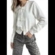 thumbnail image 2 of Suéter Tipo Cárdigan Corto con Cuello Redondo para Mujer, Larga, Botones Delanteros y Chal S, 2 of 10