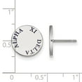 thumbnail image 2 of White Sterling Silver Earring Blue Women'S Greek Alpha Xi Delta 12 mm, 2 of 2