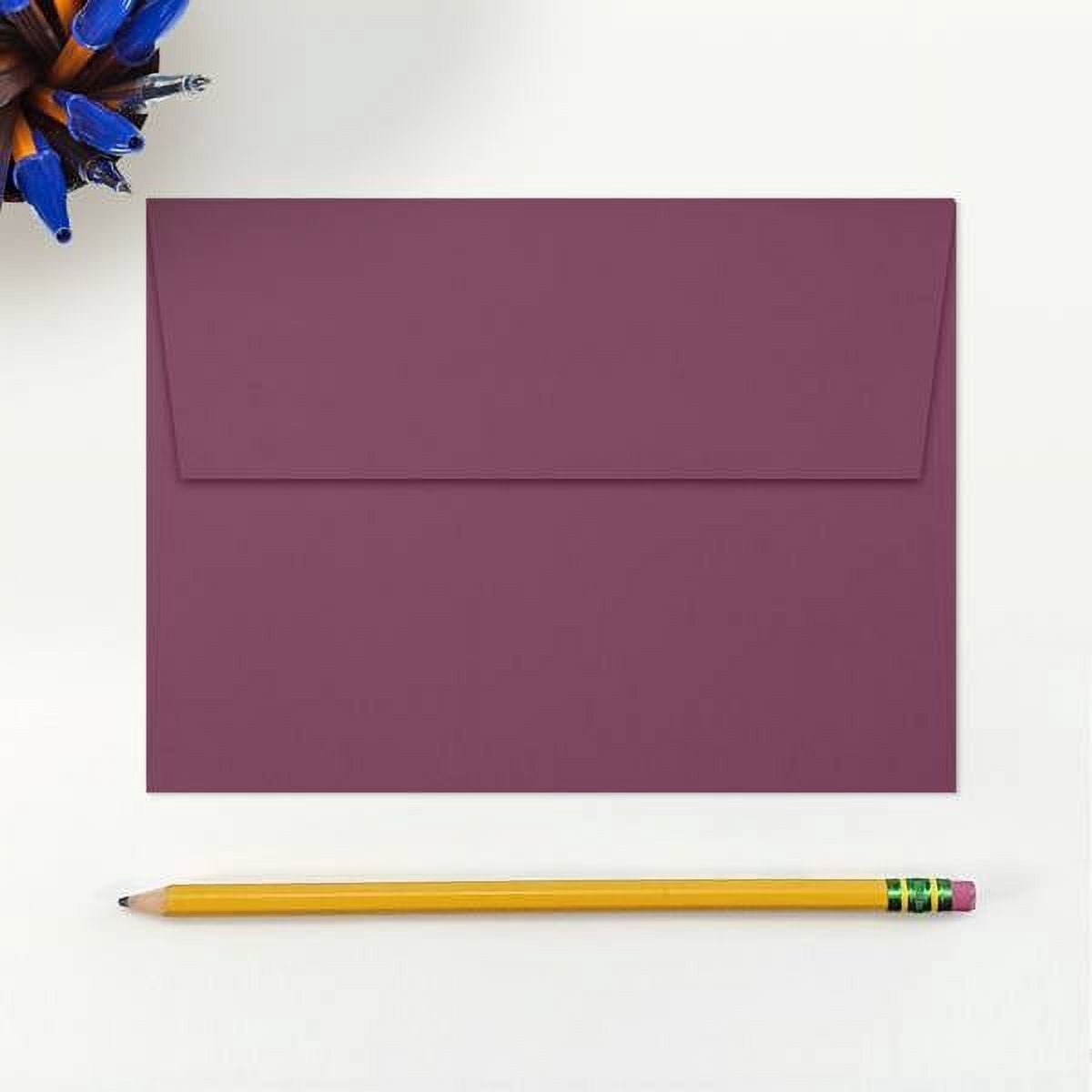 LUXPaper A7 Invitation Envelopes, 5 1/4 x 7 1/4, Vintage Plum, 50/Pack