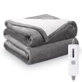 thumbnail image 1 of Refurbished MARNUR MK-374 Electric Blanket Full Size 72"x84" Heated Blanket Flannel & Shu Velveteen with 4 Heating Levels, 10H Auto-off, Machine Washable, 1 of 2