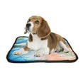thumbnail image 2 of PKQWTM Sunset Beach Lighthouse Pet Dog Cat Bed Pee Pads Mat Cushion Potty Dogsblankets Crate Bed Kennel 28x36 inch, 2 of 3