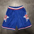 thumbnail image 1 of Basketball Pants Sun Lakers 76ers Heat Raptors Magic Pocket Dense Embroidered Shorts Retro Basketball Pants, 1 of 4