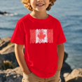 thumbnail image 3 of T-shirt Canada Filles Feuille d'Érable Canadienne Graphique Col Rond Manches Courtes Tee Enfants Fête du Canada Imprimé Graphique Mode Garçons Feuille d'Érable Drapeau Imprimé Haut, 3 of 5