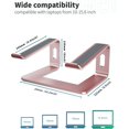 thumbnail image 2 of GFDYREE Soundance Aluminum Laptop Stand for Desk Compatible with Mac MacBook Pro Air Apple Notebook, Portable Holder Ergonomic Elevator Metal Riser for 10 to 15.6 inch PC Desktop Computer, P, 2 of 7