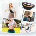 thumbnail image 3 of Holuxer Large Fanny Packs for Women, Fashion Cross Body Waist Pack, Waterproof Belt Bags Crossbody Purses with Adjustable Leopard Print Belt for Travel Running, 3 of 7