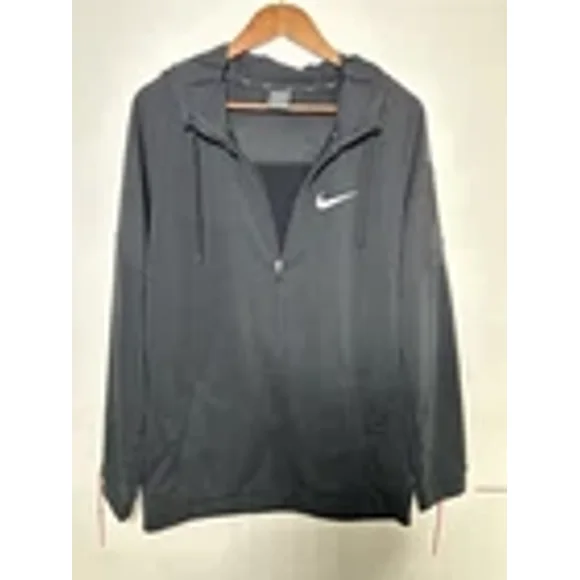 NWOT Men’s Nike Dri Fit Zip Up With Hood, Black, Size Medium