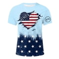 thumbnail image 4 of NIEWTR Men's Big and Tall T Shirts 250 Years American Shirt for Men American Flag T Shirt 4th of July Shirts 250 Years Birthday Tees Tops(Light Blue,3XL), 4 of 5