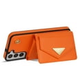 thumbnail image 2 of Nalacover Case for Samsung Galaxy S21, Crossbody Wallet Case with Card Slots Holder, PU Leather Lanyard Shoulder Strap Purse Cover with Kickstand Shockproof Case, Orange, 2 of 10