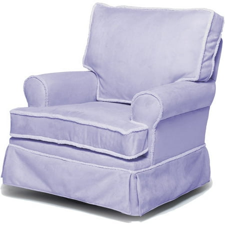 Newco International - Microfiber Square-Back Glider, Lavender