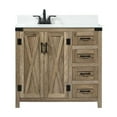 thumbnail image 3 of 36 inch single bathroom vanity in natural oak with backsplash, 3 of 8