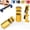 Yellow, variant on Tall Stair Gauges for Framing Square with Holder and Hook, Framing Jig for Speed Square, Framing Square Stops for Circular Saw & Carpentry Squares