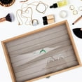 thumbnail image 2 of OUNONA Jewelry Storage Container made of Wooden for Dresser Table Use Jewelry 1Pack, 2 of 4