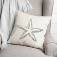 thumbnail image 3 of Creative Products Simple Starfish Gray 18x18 Spun Poly Pillow, 3 of 3