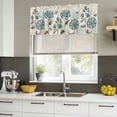 thumbnail image 5 of Blue Tulip Valances for Windows, Decorative Rod Pocket Window Valance Curtains, Vintage Flowers Butterfly Plants Beige Rustic Short Curtain Drapes for Kitchen/Living Room, 2 Panels, 42" W x 12" L, 5 of 8