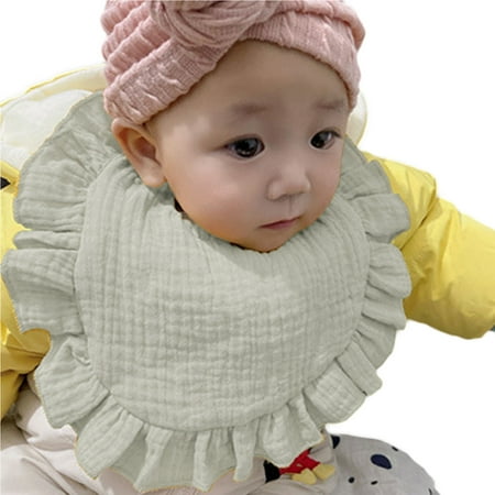 

Baby Bibs Boys Girls Towel Ruffle Cotton Lace Cute Bag Burp Cloths Sixteen Colours Outwear Solid Colours