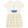thumbnail image 3 of Inktastic Sailboat Nautical Sailing Girls Toddler Dress, 3 of 5