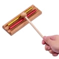 thumbnail image 3 of Chime Campanas de mesa de 2 tonos, campana de meditación, colorido, campana de viento, instrumento de percusión musical educativo con mazo Tomshoo Chime, 3 of 6