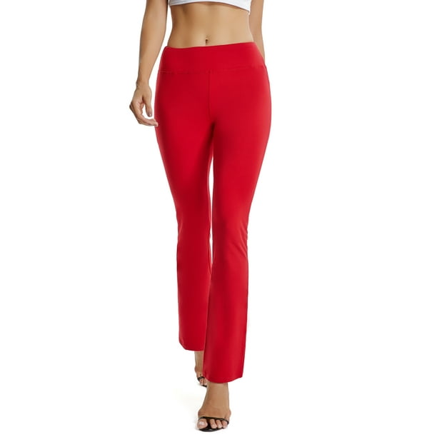 high waisted slim boot cut yoga pants