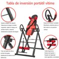 thumbnail image 2 of Tabla de Inversión Ajustable para Ejercicio y Alivio de Dolor de Espalda, 3 Niveles de Ángulo, Plegable, Carga Máxima 150kg, Rojo/Negro, Equipo de Fitness para Casa, 2 of 6