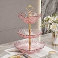 thumbnail image 1 of weibbin 3-Tier Gold Fruit Bowl & Tray with Stand Triple Layer for Snacks, Nuts, Bread & Candy Storage, 1 of 6