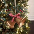 thumbnail image 4 of CuiLiyq 2 PCS Christmas Bells, Tree Hanging Ornament Metal Jingle Bells, for Christmas Holiday Party Family Decoration (Gold), 4 of 4